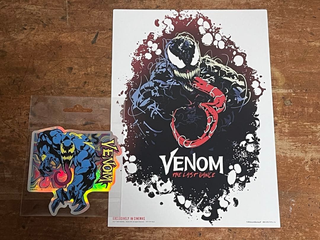 VENOM Theater Bonus Poster + Stickers