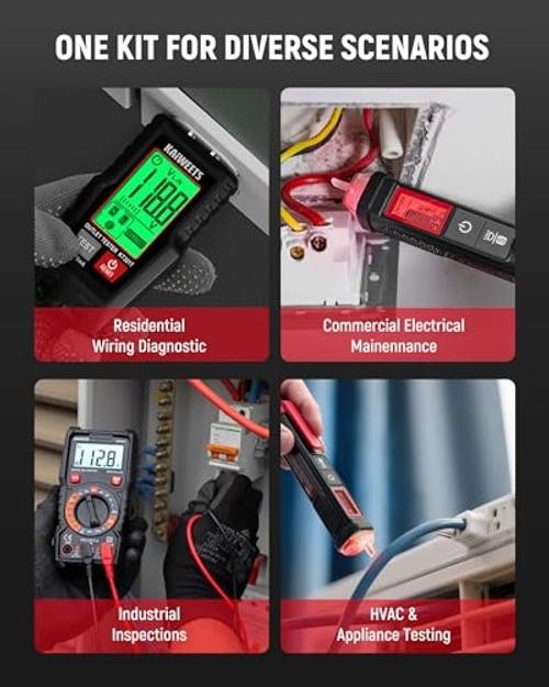 Electrical Test Kit KIT01, Digital Multimeter, Smart Non-Contact Voltage