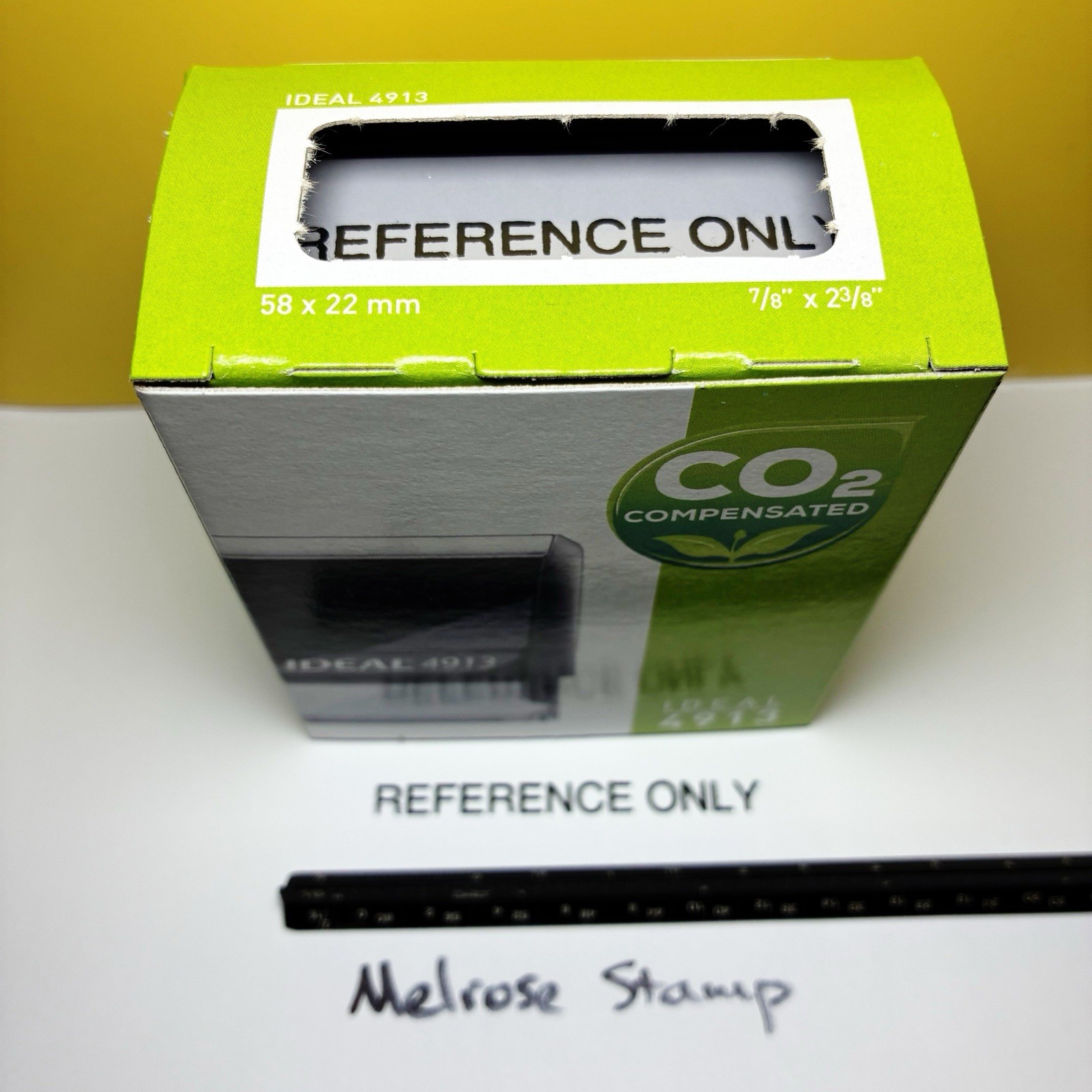 Reference Only Rubber Stamp Black Ink Self Inking Ideal 4913