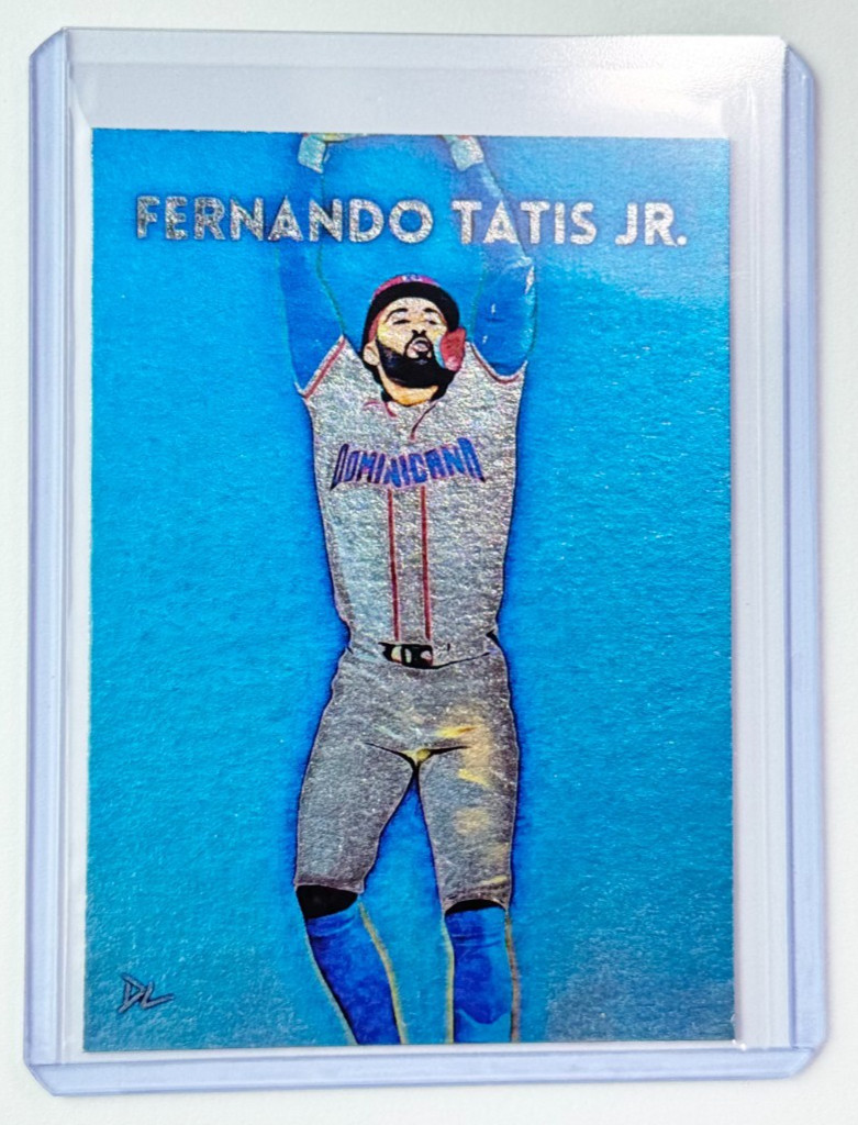 Fernando Tatis Jr. Platinum Artist Signed "Dominican Republic" Trading Card 1/1