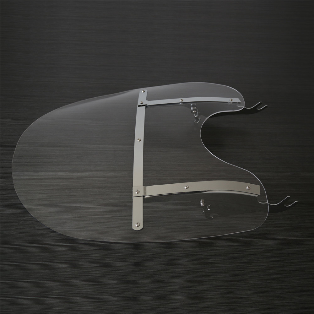 26''X23'' Detachable Windshield For Harley Heritage Softail Fat Boy Clear 00-17