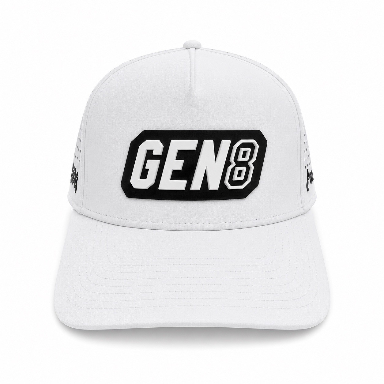 PXG GEN8 Performance Golf Hat White Adjustable Snapback Perforated Cap