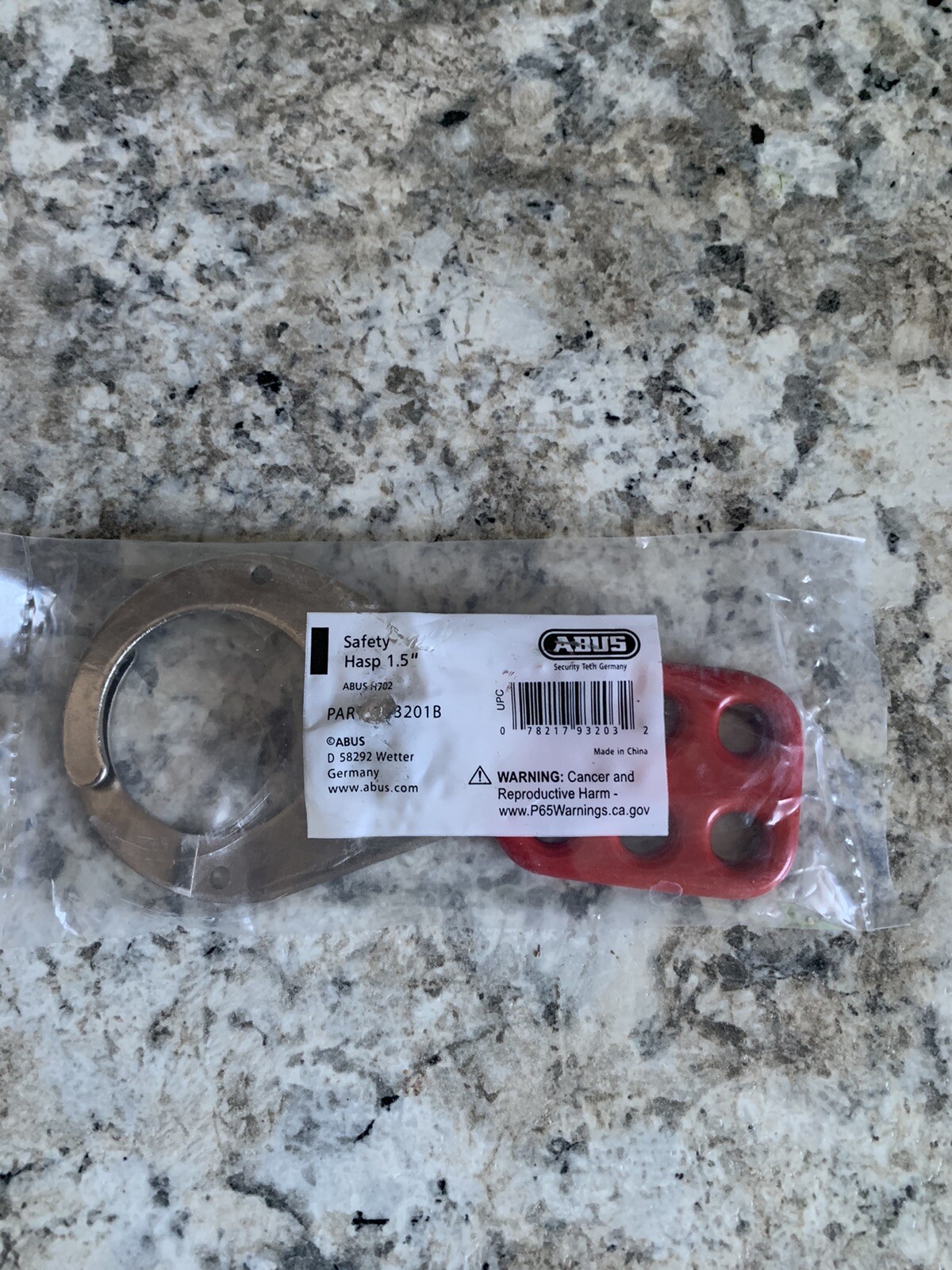 Abus Safety Hasp Red 1.5" 93201B H702