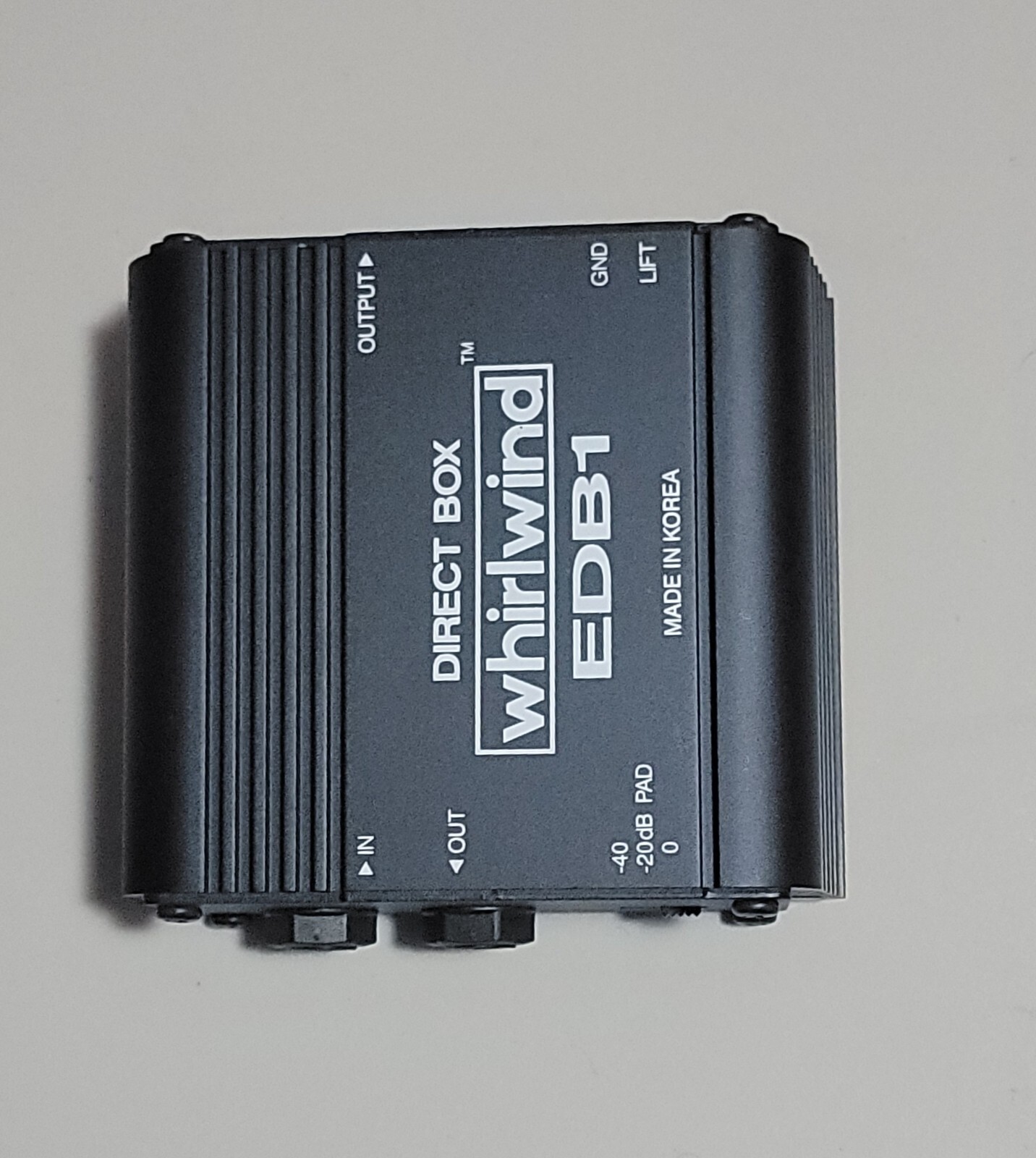 Whirlwind EDB1 1-Channel Passive Instrument Direct Box PA System Live (Open Box)