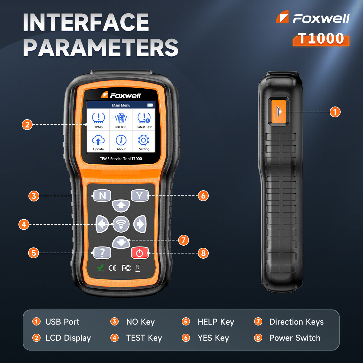 TPMS Programming Tool Tire Sensor Relearn Reset Activate Universal Diagnostic