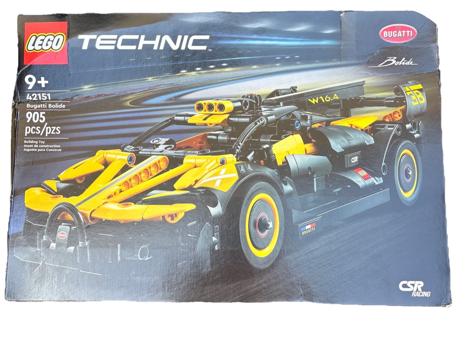 LEGO 42151 Technic Bugatti Bolide 905pcs New Box Damage