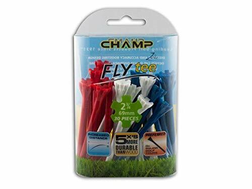 Champ Fly Tees 2 3/4" Patriot Mix Golf Tees NEW (30 tees)