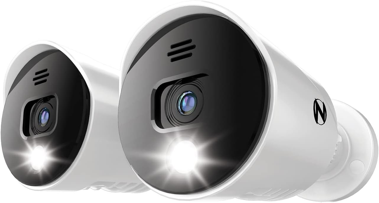 Night Owl Wired 1080p HD Indoor/Outdoor Add On Spotlight Cameras with Preset...