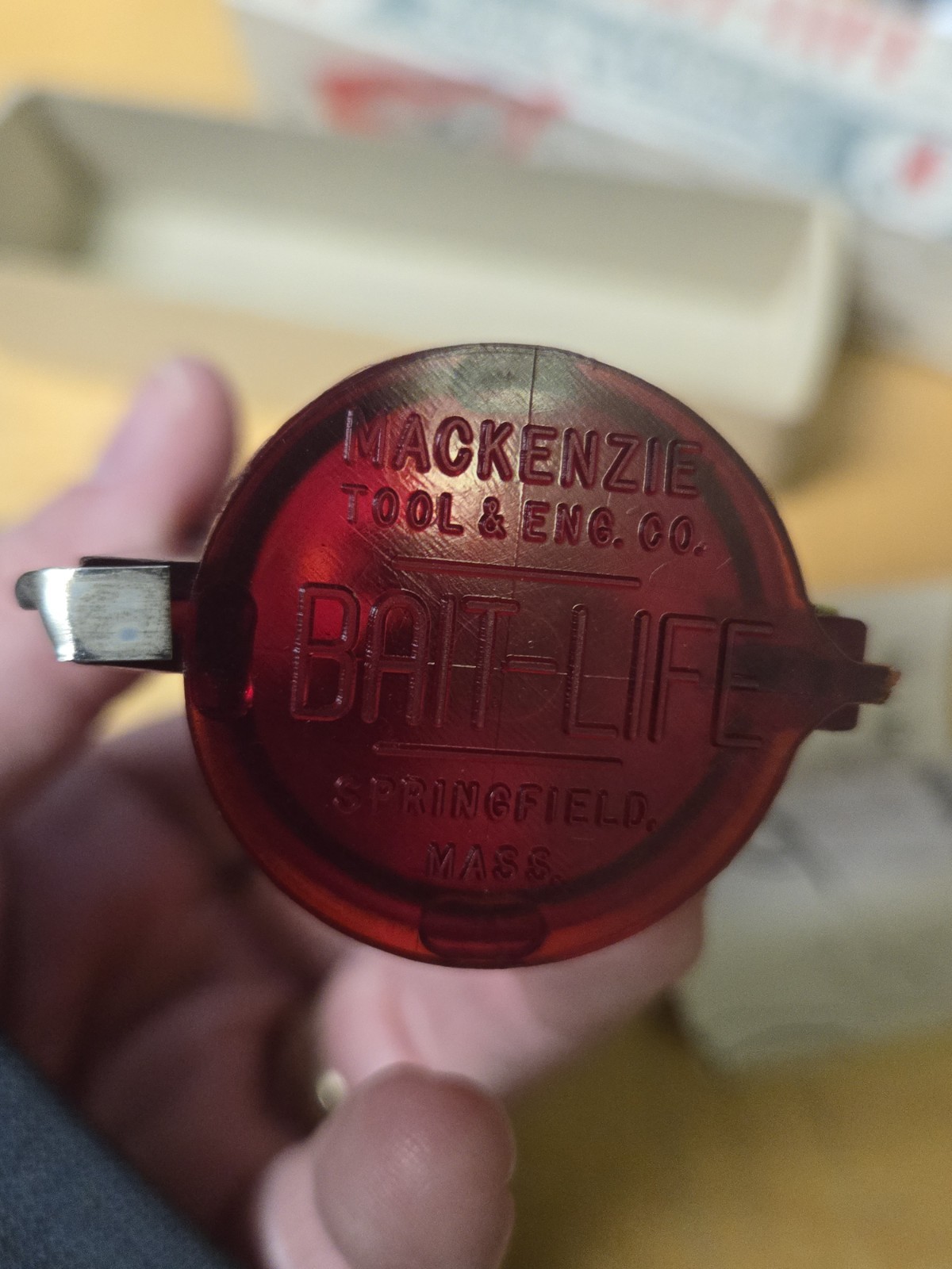 Rare Bait-Life Live Bait Protector MacKenzie Tool Fishing Vtg Antique Collect