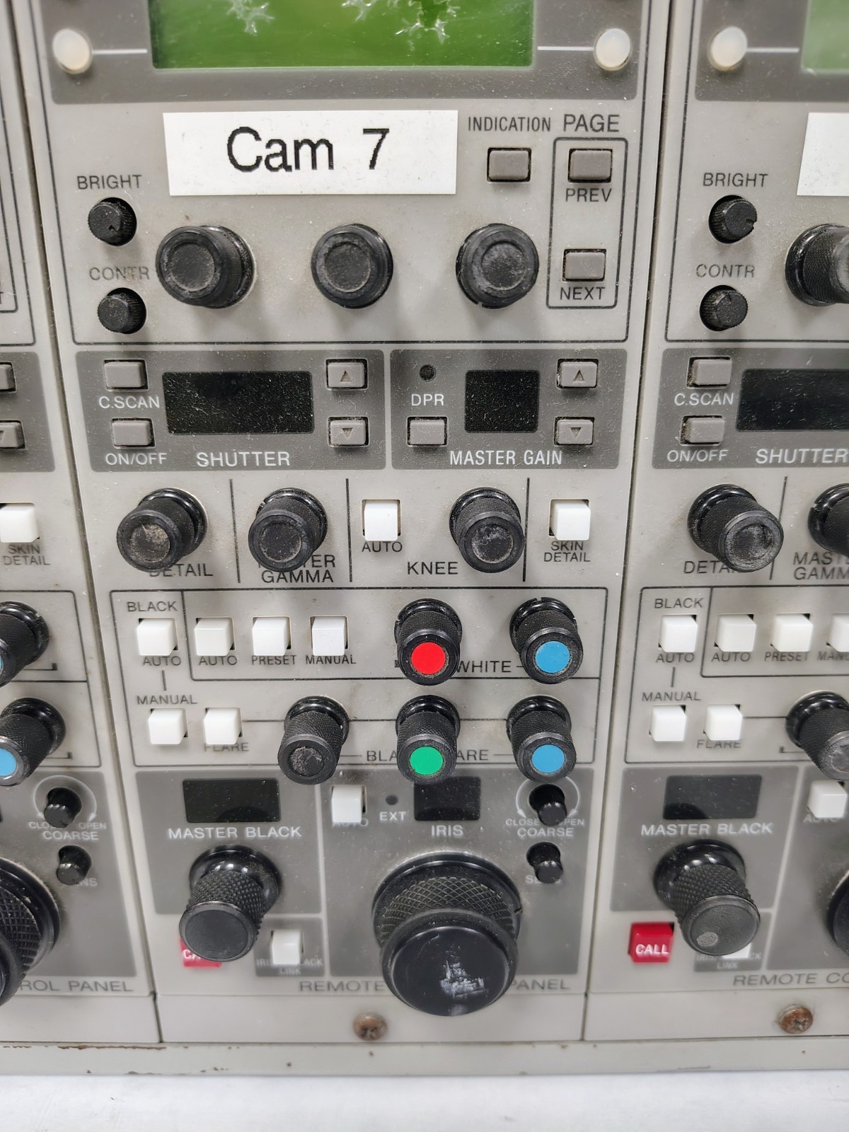 (4) SONY REMOTE CONTROL PANEL RCP-TX7 - NO CABLES - UNTESTED