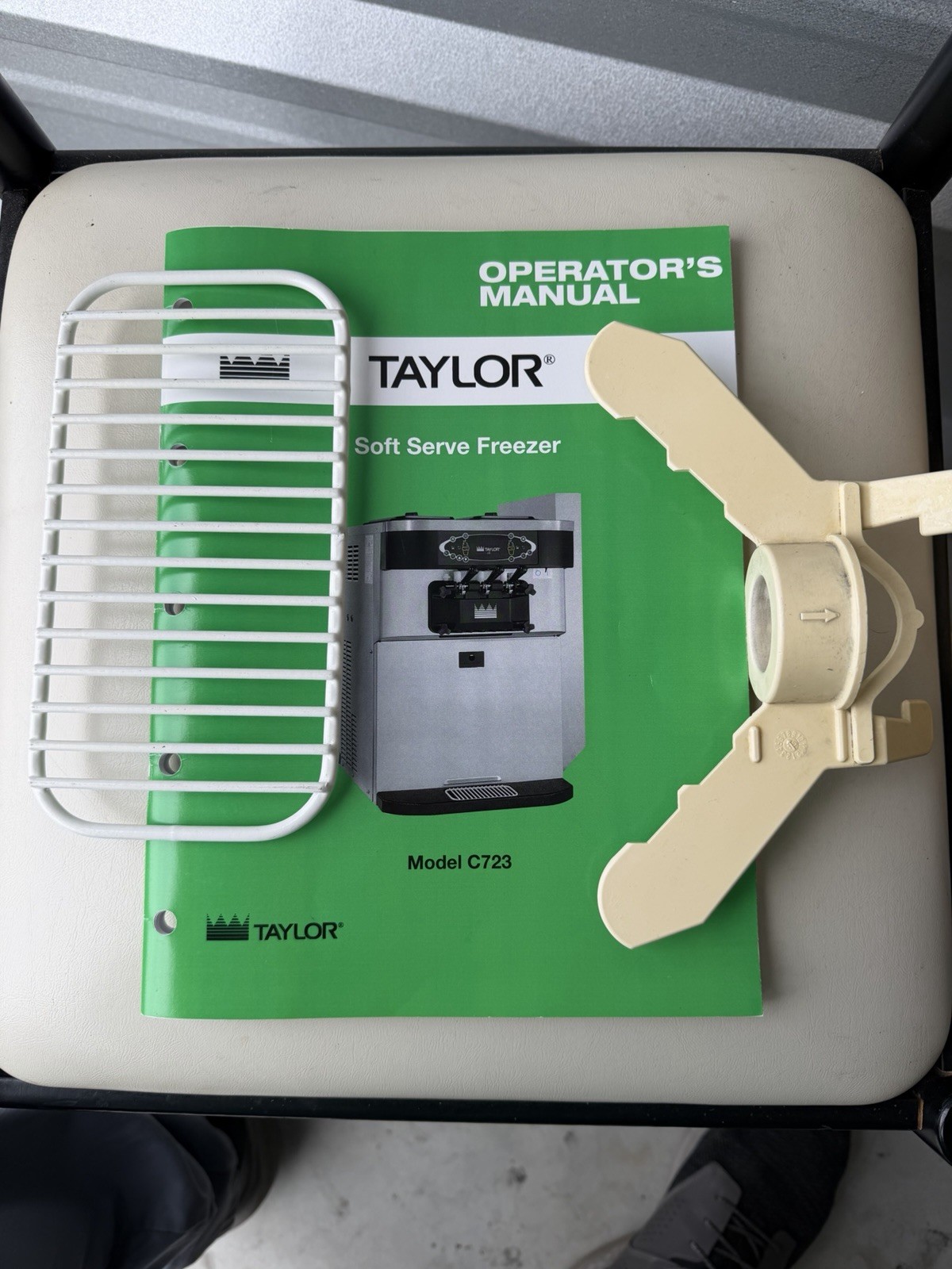 Taylor Ice Cream Machine C723 Parts (2) Newer Agitators, Manual, Splash Sheild.