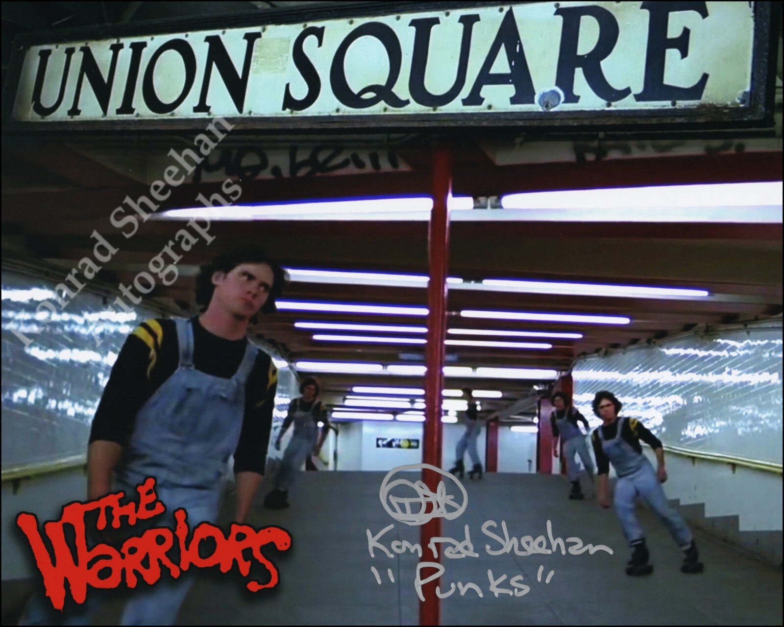 8x10 Signed Photo by Konrad Sheehan - Leader of "Punks" in "The Warriors"