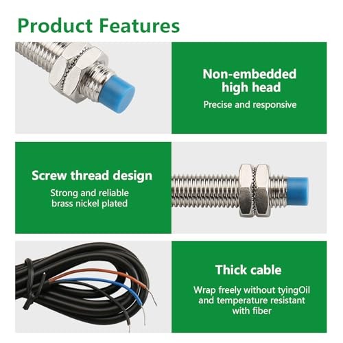 M8 Inductive Proximity Sensor LJ8A3-2-Z/BY (Normally Open), 2mm NO PNP