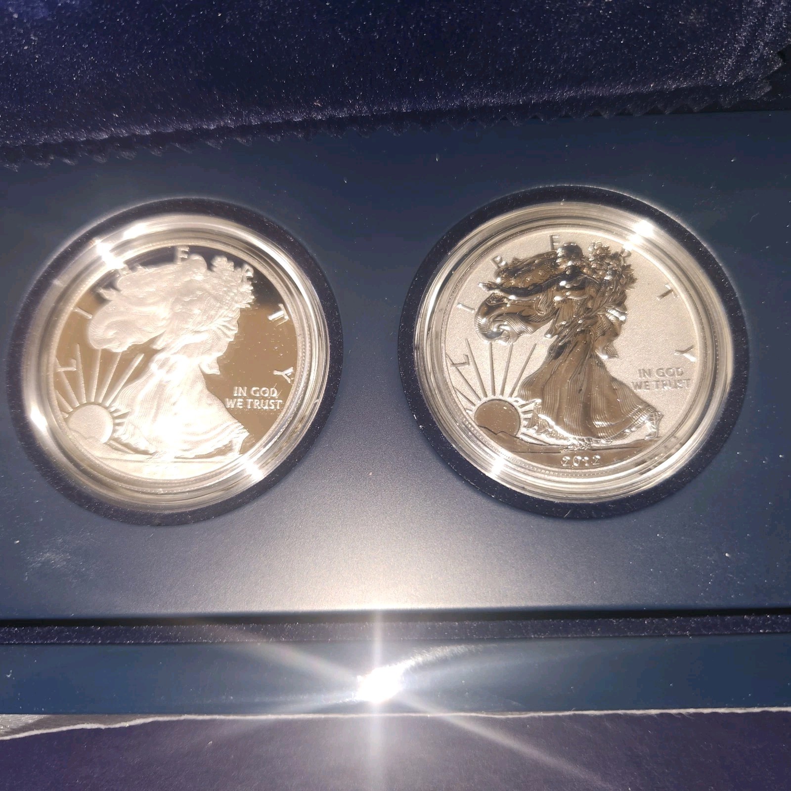 2012-S American Eagle San Francisco Two Coin Silver Proof Set....REDUCED