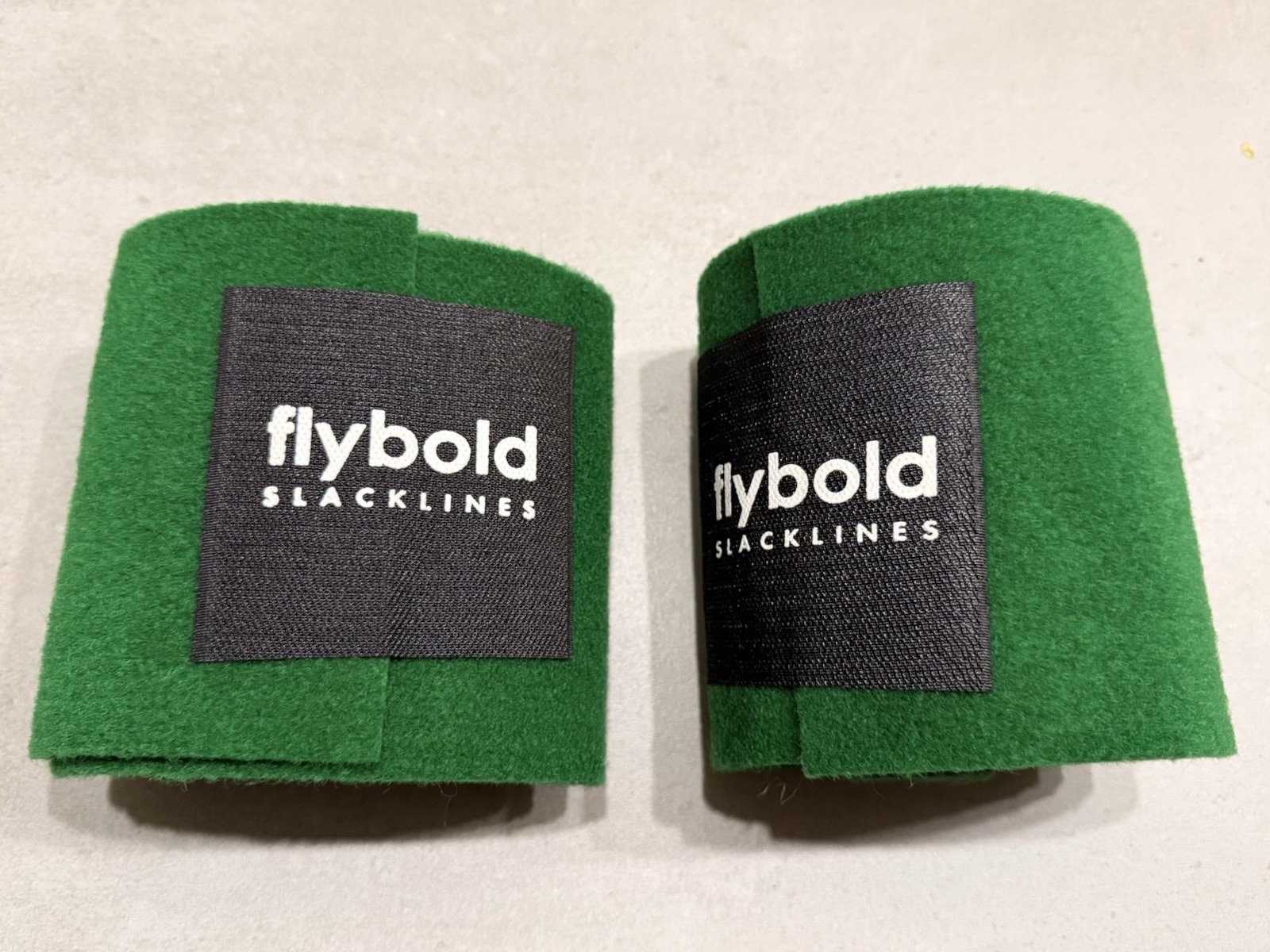 Flybold Slacklines 2x 60" Felt 6 Inch Wide Tree protector Green Felt