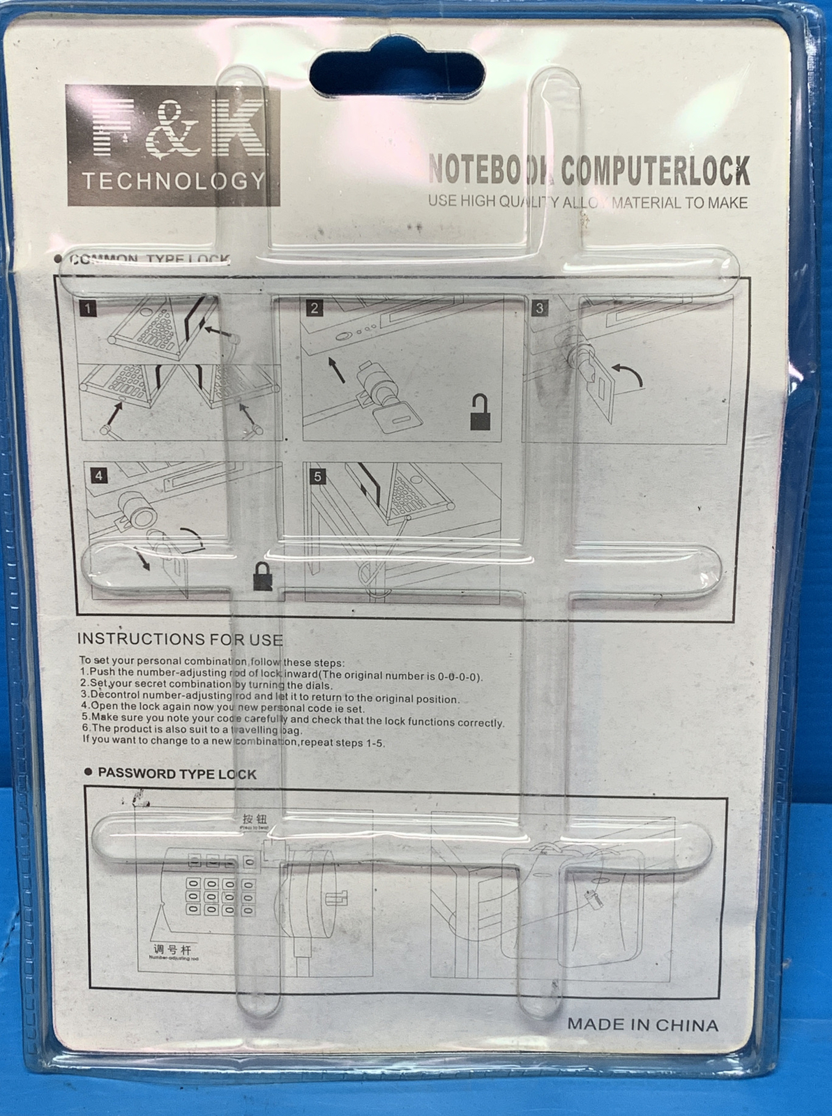 F&K Notebook Computerlock