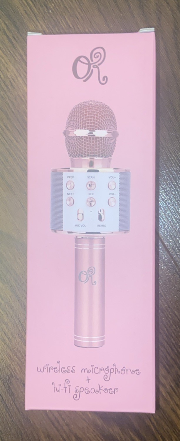 NIB Olivia Rodrigo Logo Wireless Bluetooth Karaoke Microphone Hi-Fi Speaker