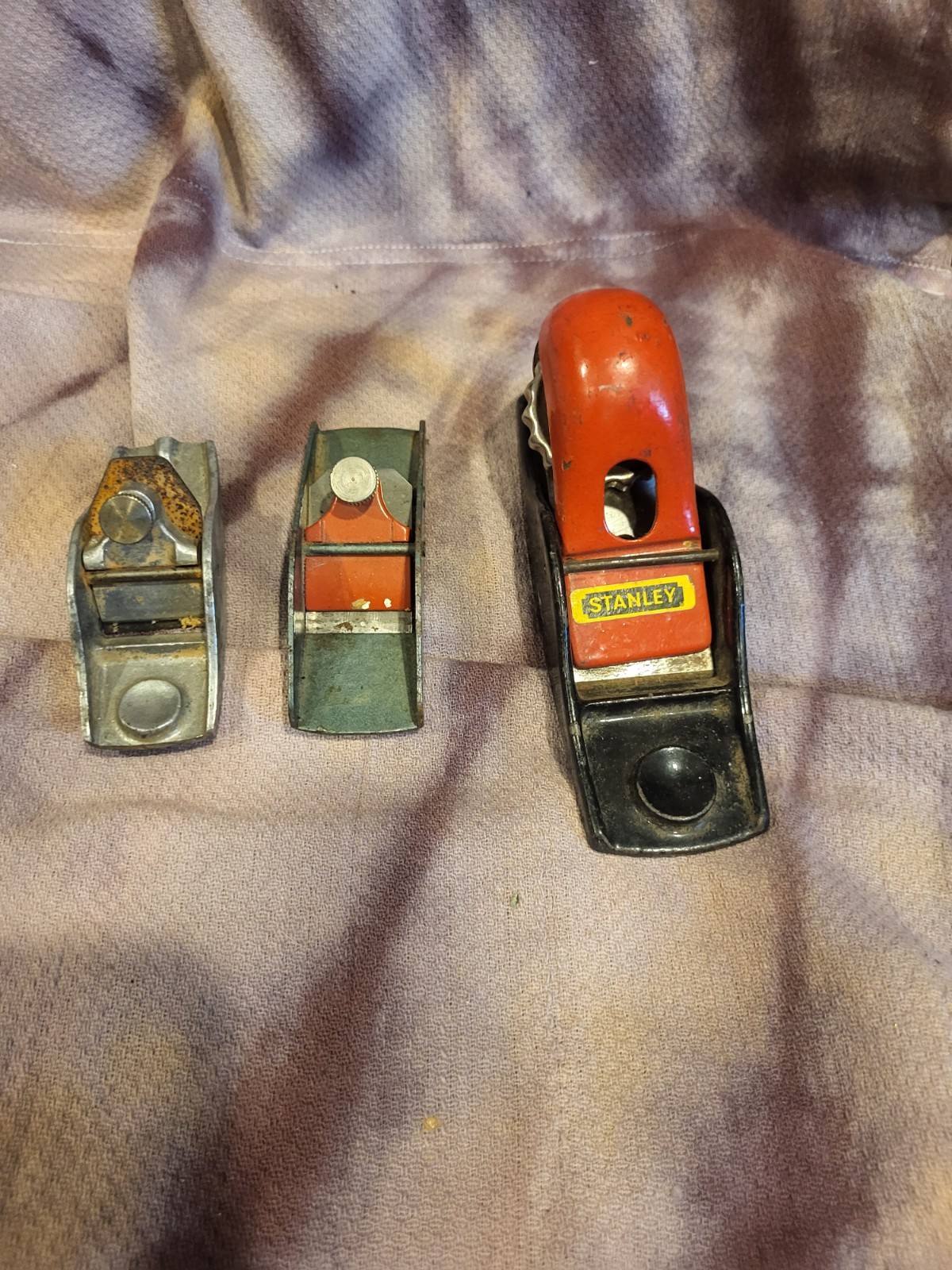 Lot of 3 Vintage Original Woodworking Block Planes