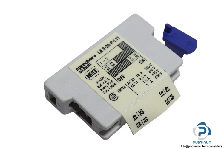 SPRECHER+SCHUH LA 3-20-P-L11 SWITCH_600 V AC_LA3 ser_10 A_for reliable control