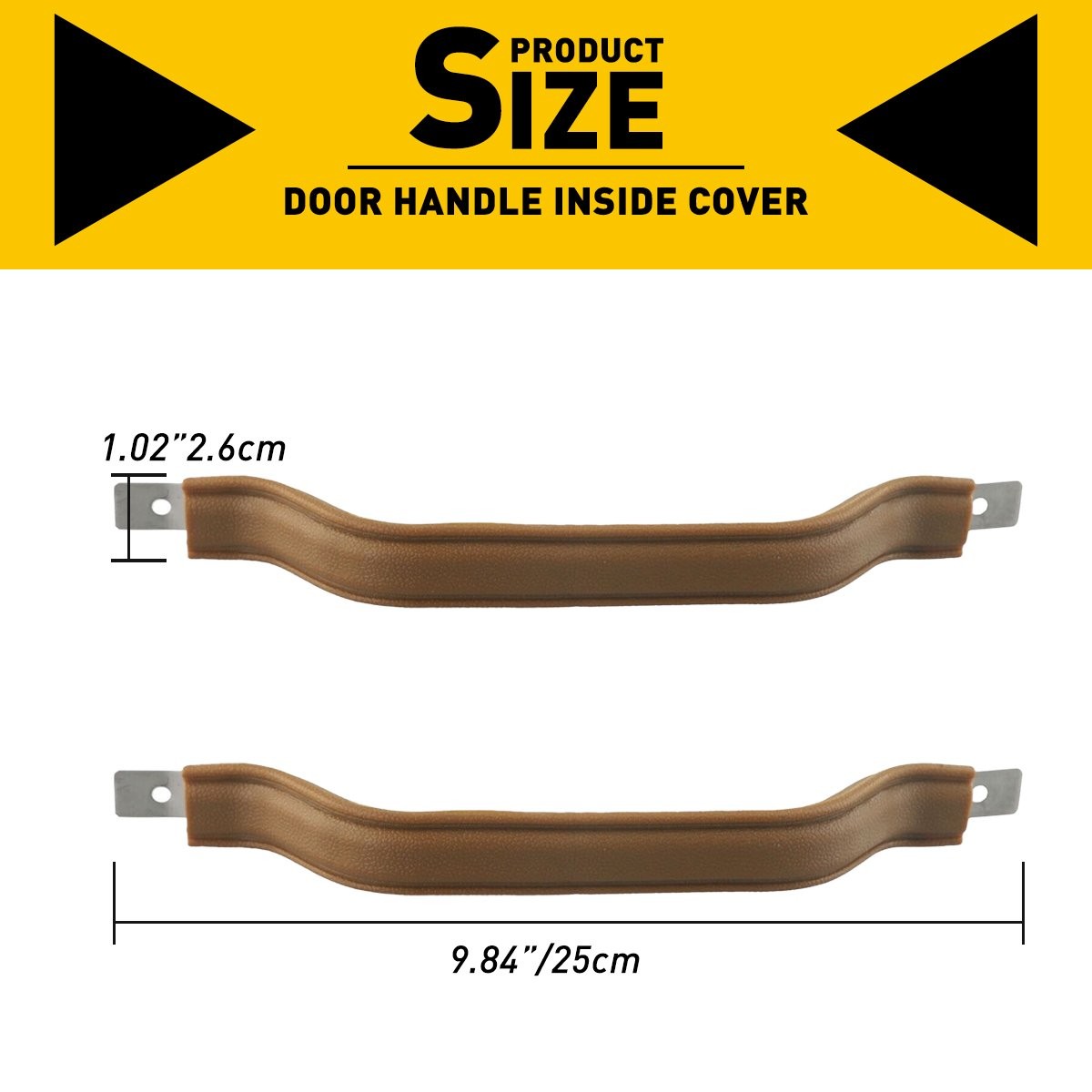 NEW Tan Interior Door Pull Strap Inside Handle Set Pair FOR 87-95 YJ WRANGLER