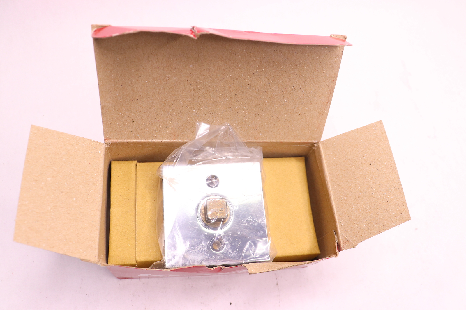 Kwikset Milan Square Single Dummy Lock Bright Chrome Finish 157MILSQT-26