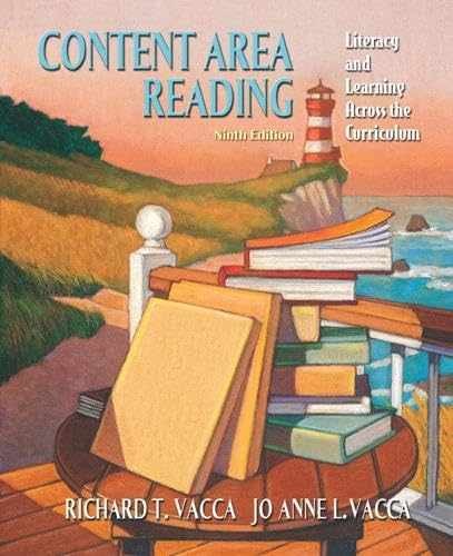 Content Area Reading: Literacy and - Hardcover, by Vacca Richard T.; - Very Good