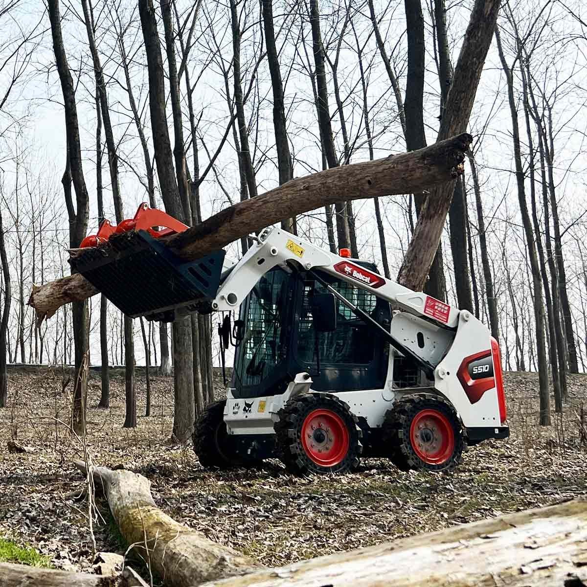 84" Skeleton Grapple for Skid Steer, 34" Opening, Hydraulic