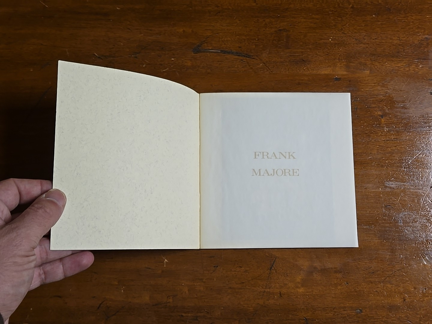 Frank Majore, Art Catalog 1991, Holly Solomon Gallery