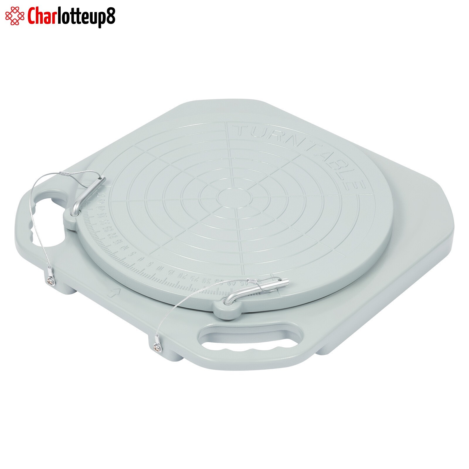 Pair 5T Wheel Alignment Turn Plates Turntable Wheel Alignment Tool 360° Rotating