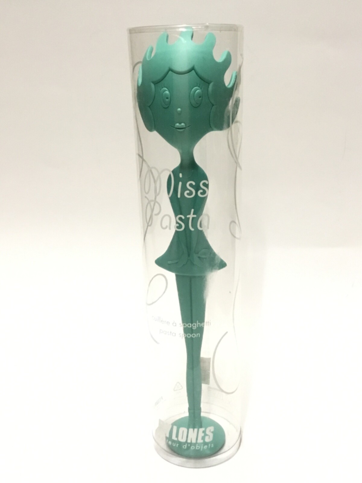 Pylones PAS-BL Blue Pasta Spaghetti Spoon Server Fork Figurine 12” Kitchen