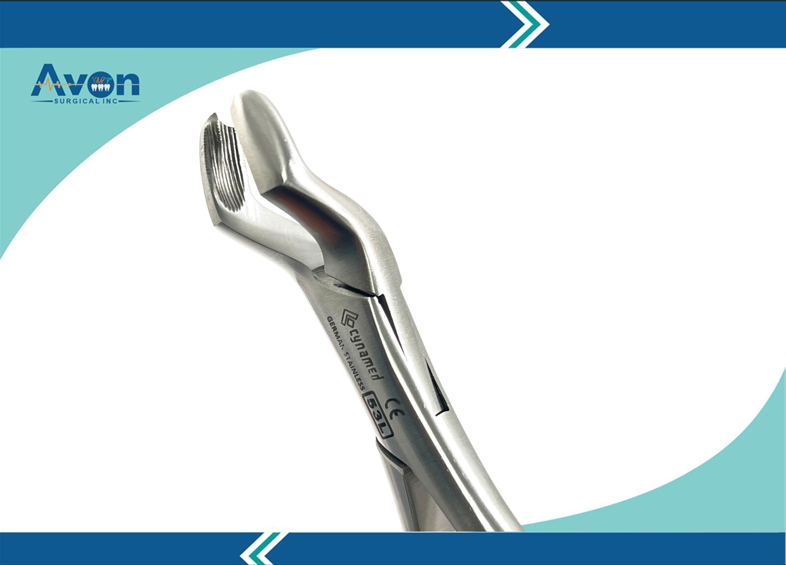 Upper First & Second Molars Extraction Forceps #53L - Gold Tips - Premium Dental
