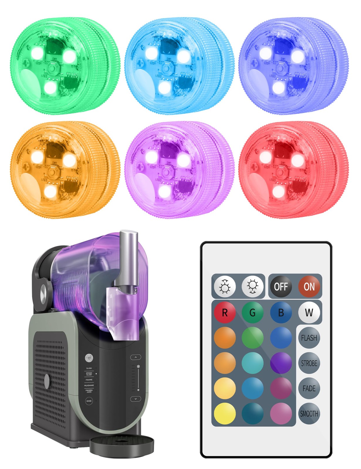 LED Capsule Lights for Ninja Slushi Max FS605, Ninja Slushi FS301/FS300, 16 C...