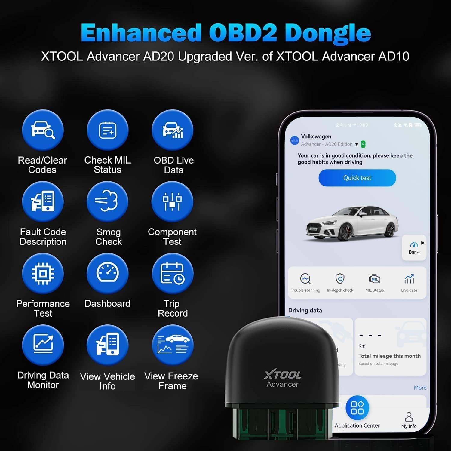 2025 XTOOL AD20 OBD2 Scanner Auto Code Reader Diagnostic Tool Life Free Upgrade