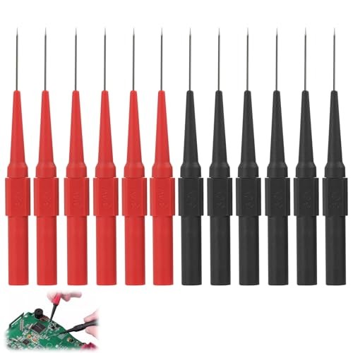 12 Pcs Back Probe Kit with 4mm Banana Socket, 0.7mm Non-Destructive Wire