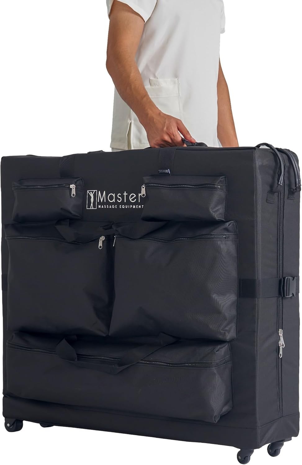 Lightweight Massage Table Carrying Case with Wheels - Secure and Durable Design