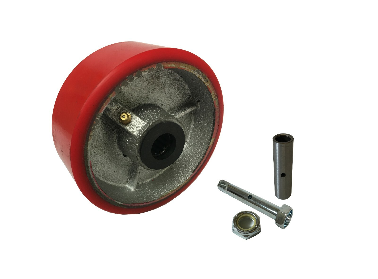 Caster Wheels Set 4" 5" 6" 8" 10" Polyurethane on Cast Iron Wheel Set