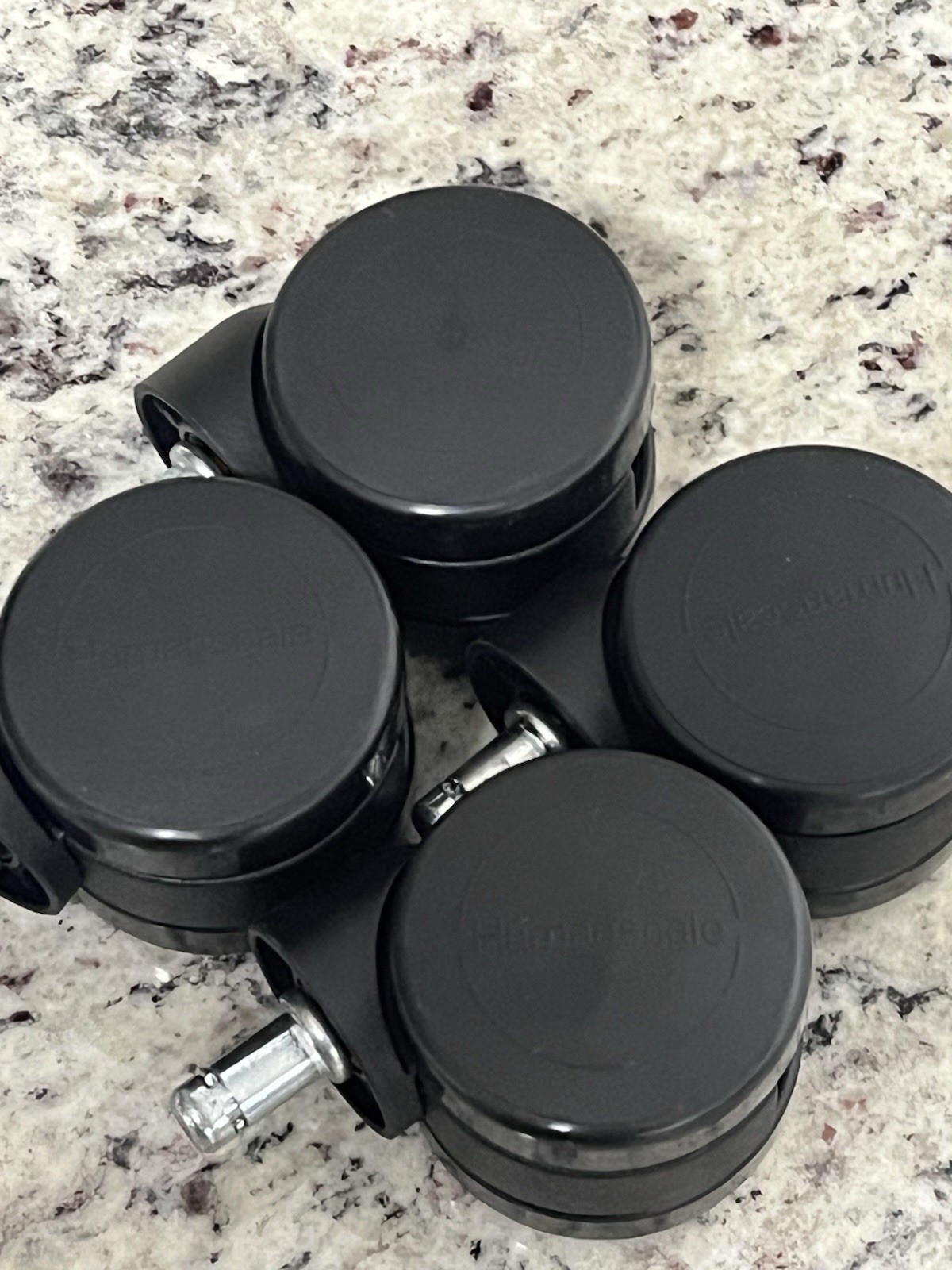 Humanscale Genuine Replacement Castor Wheels OEM Lot Of 4 Pieces