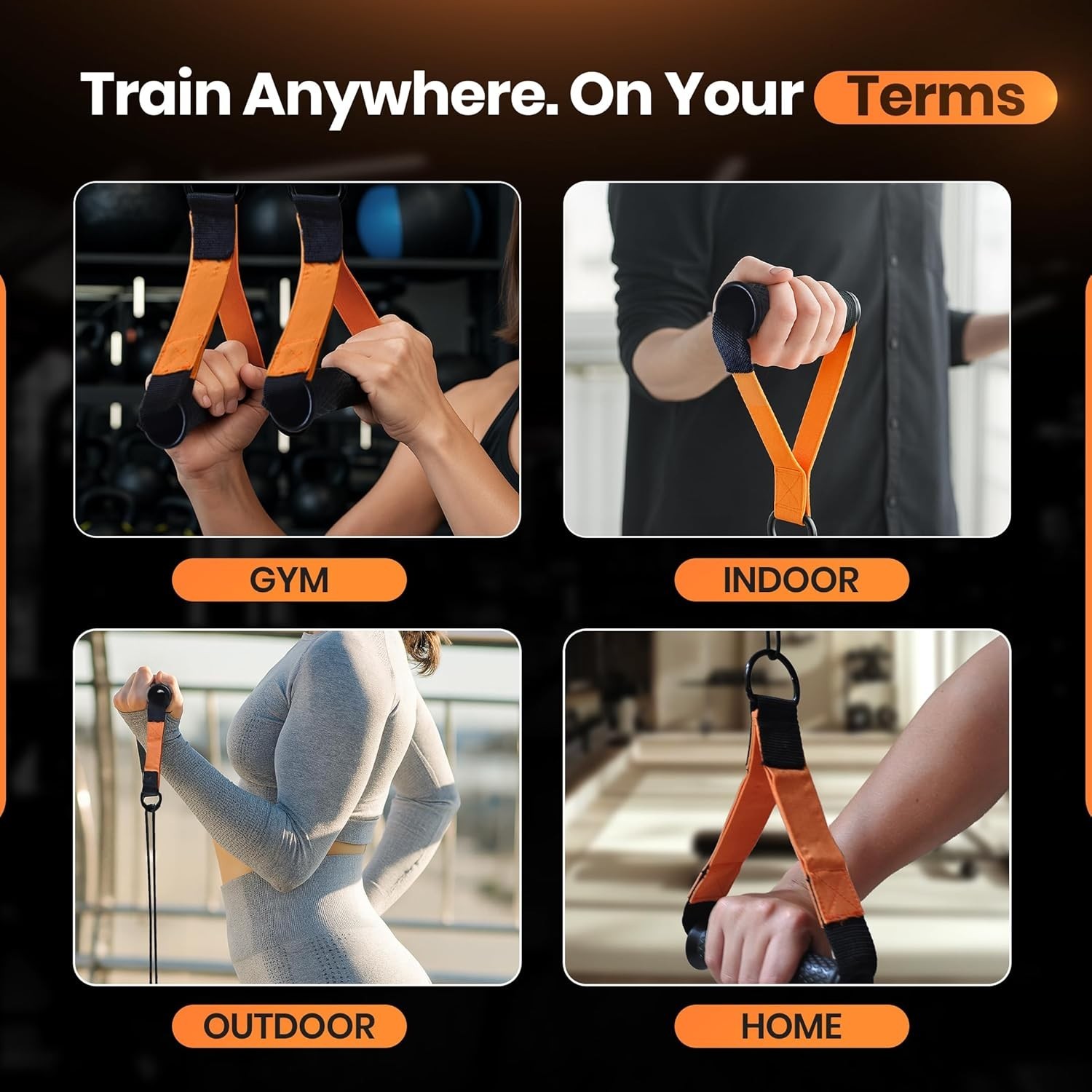 D Handle Cable Attachment 2 Pack Heavy Duty Gym Handles for Cable Machine