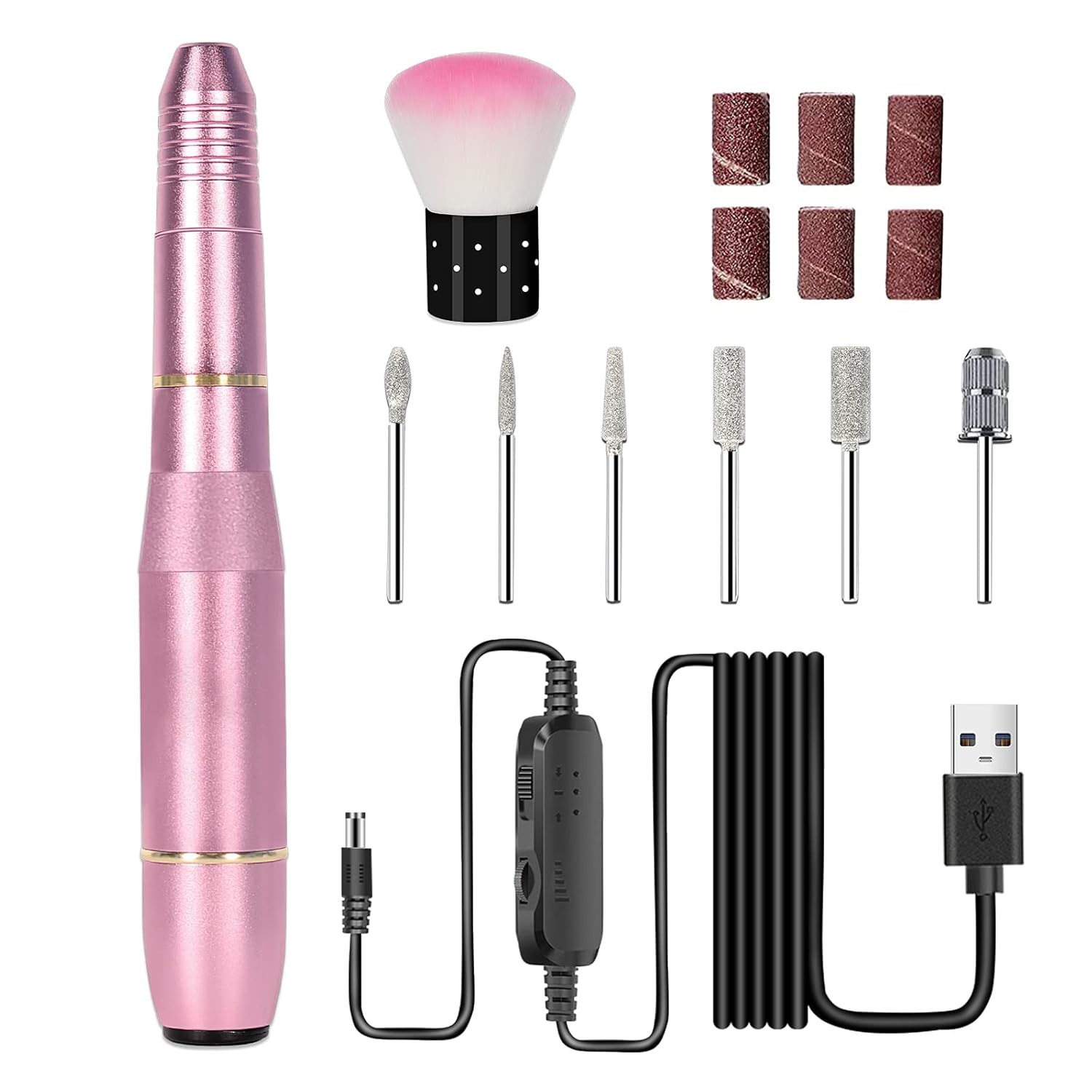 Portable Electric Nail Drill, Compact Electrical Professional Nail File Kit