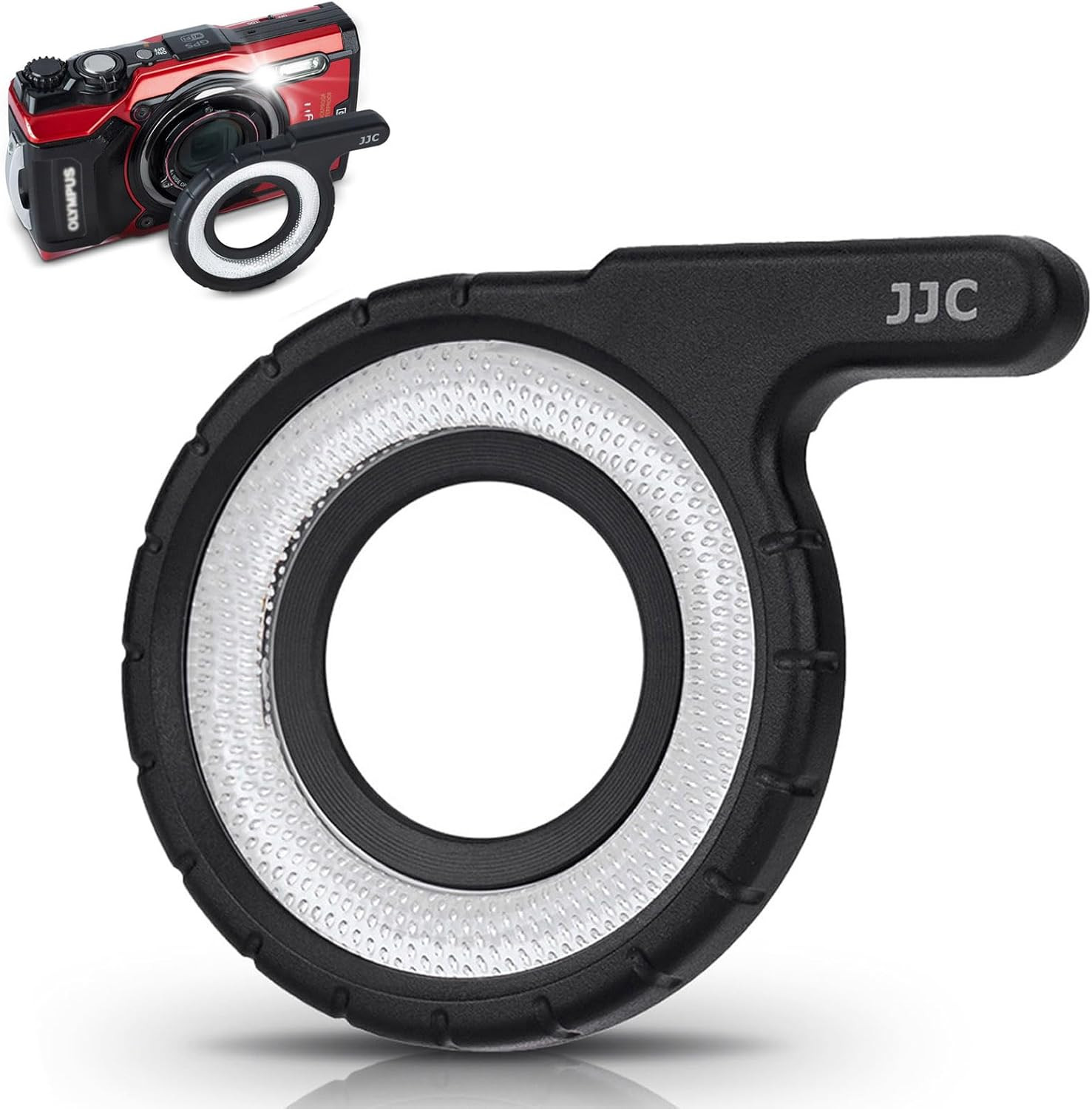 JJC LED Light Guide Ring for Olympus TG-7 TG-6 TG-5 TG-4 TG-3 TG-2 TG-1,Replace
