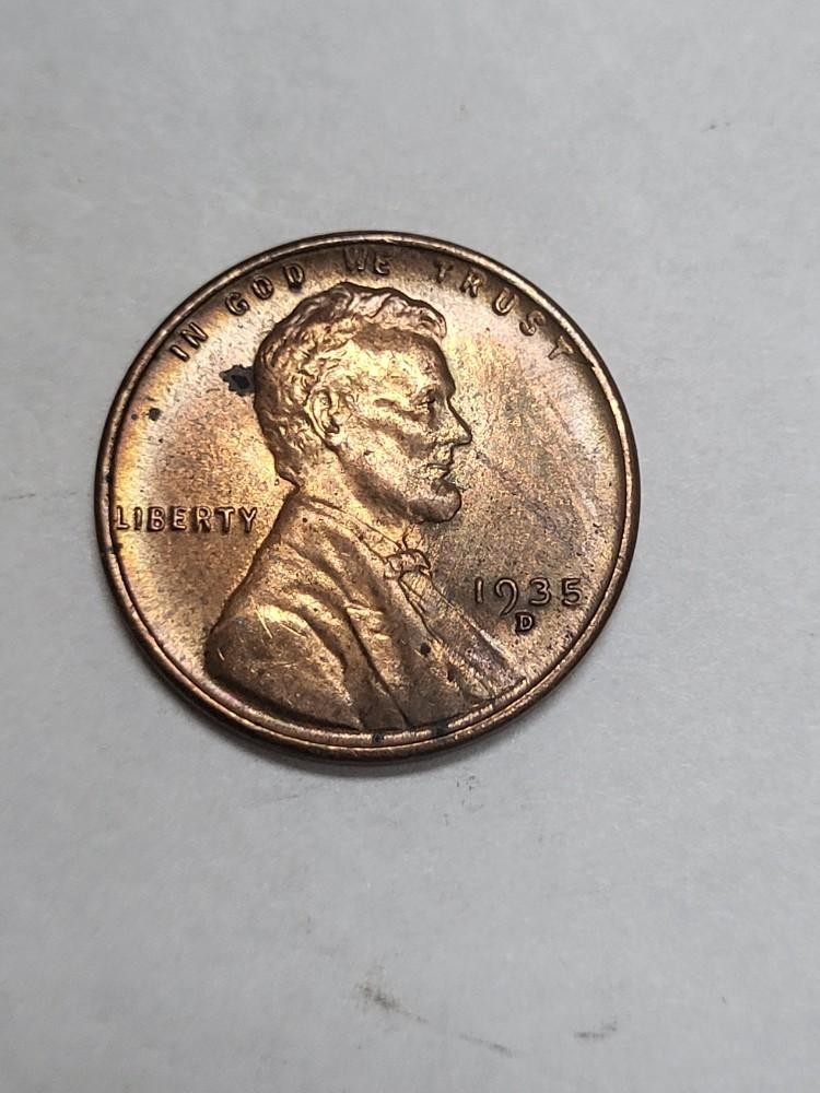 1935 D Lincoln Cent FLASHY UNCIRCULATED !!!
