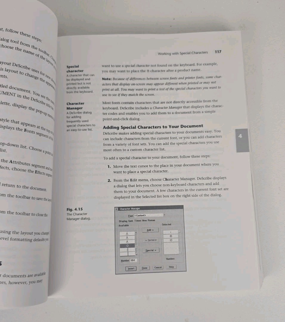 Describe Word Processor Version 5 User's Guide Vintage Softcover