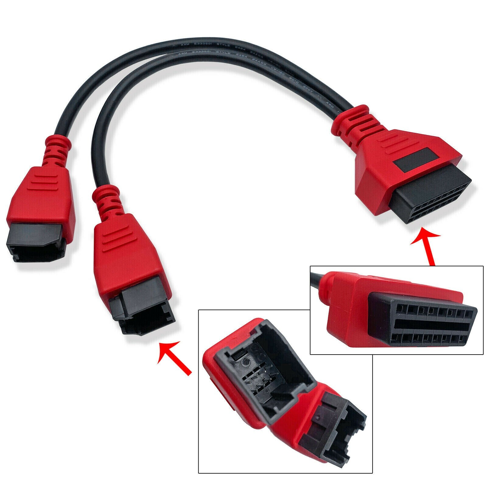 FCA 12+8 Universal Adapter Cable Adapter For OBDSTAR/LAUNCH Easy to Use