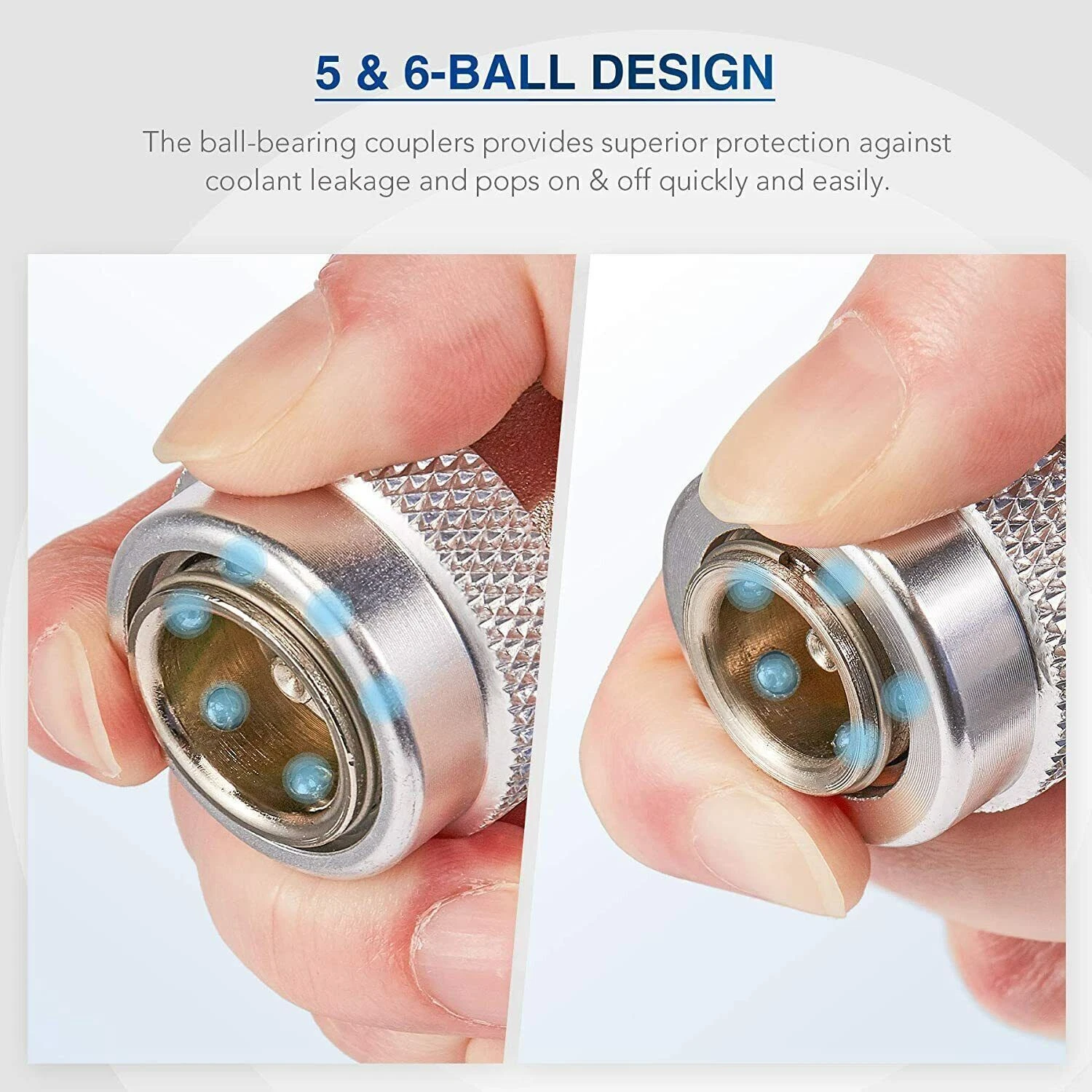 1/4" A/C R134A Quick Coupler Adapter Manifold Connector Sae Hvac High & Low Side