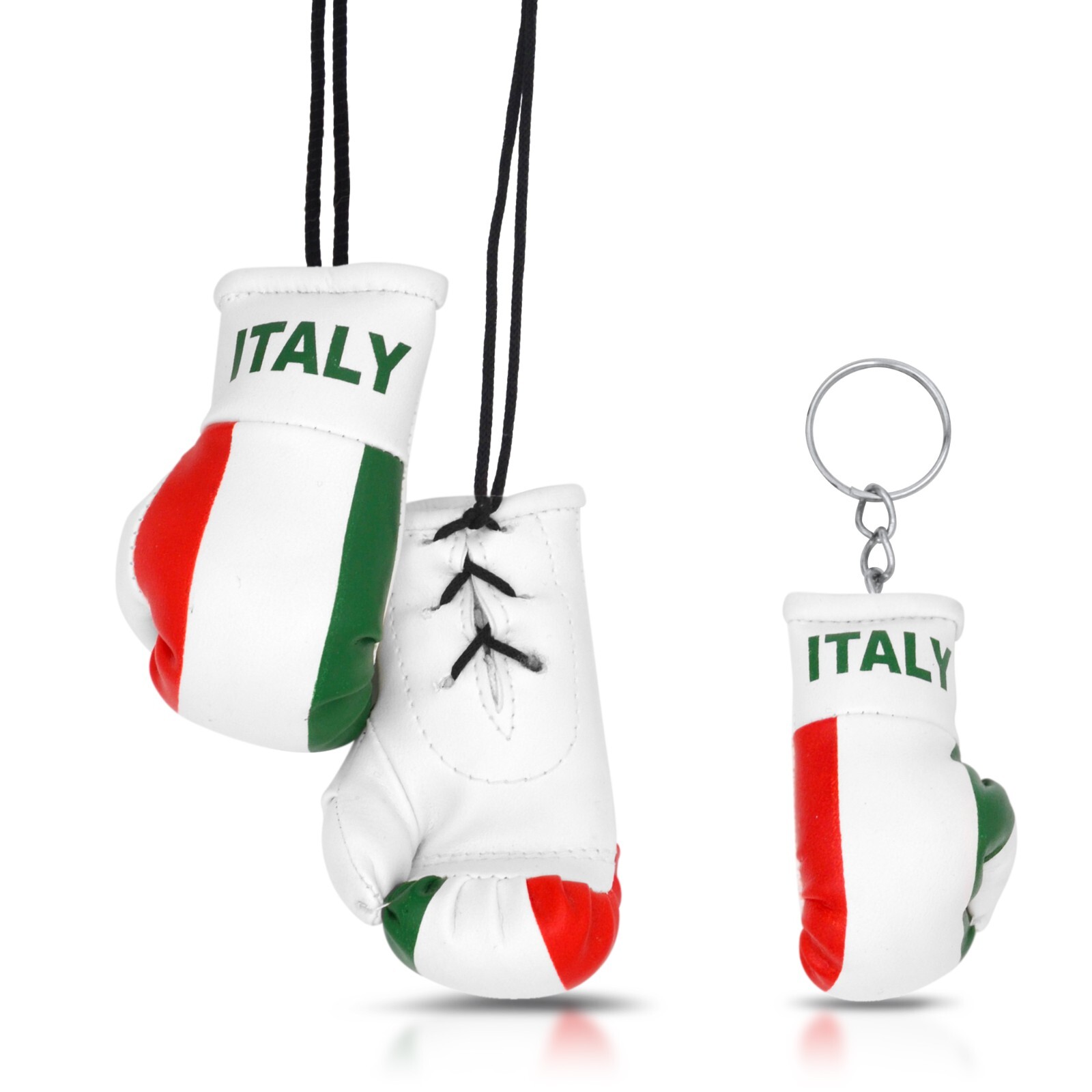 Mini Boxing Gloves and Boxing Glove Keychain Set