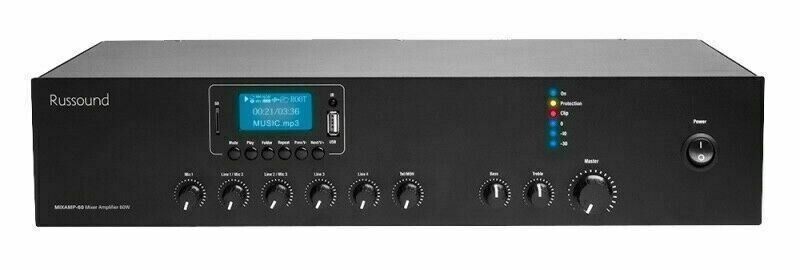 Russound 6-input mixer / amplifier, MP3 player, FM tuner & Bluetooth MIXAMP-60