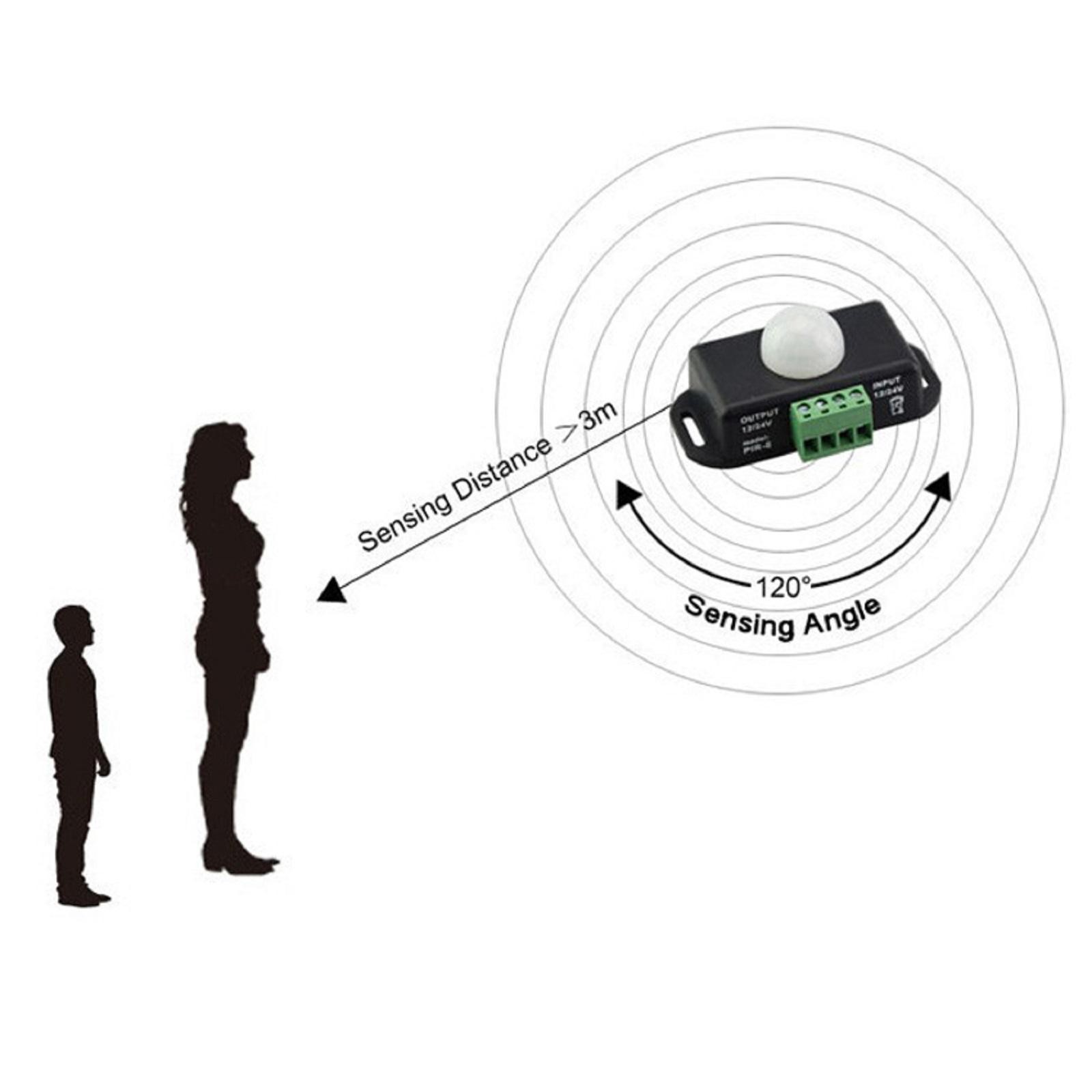 Body Infrared PIR Motion Sensor Switch For LED Light Strip Automatic DC 12V C