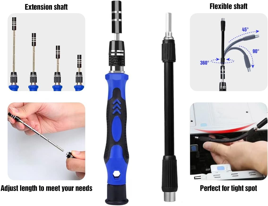 142 IN 1 Professional Computer Repair Tool Kit, Precision Screwdriver Set with 1