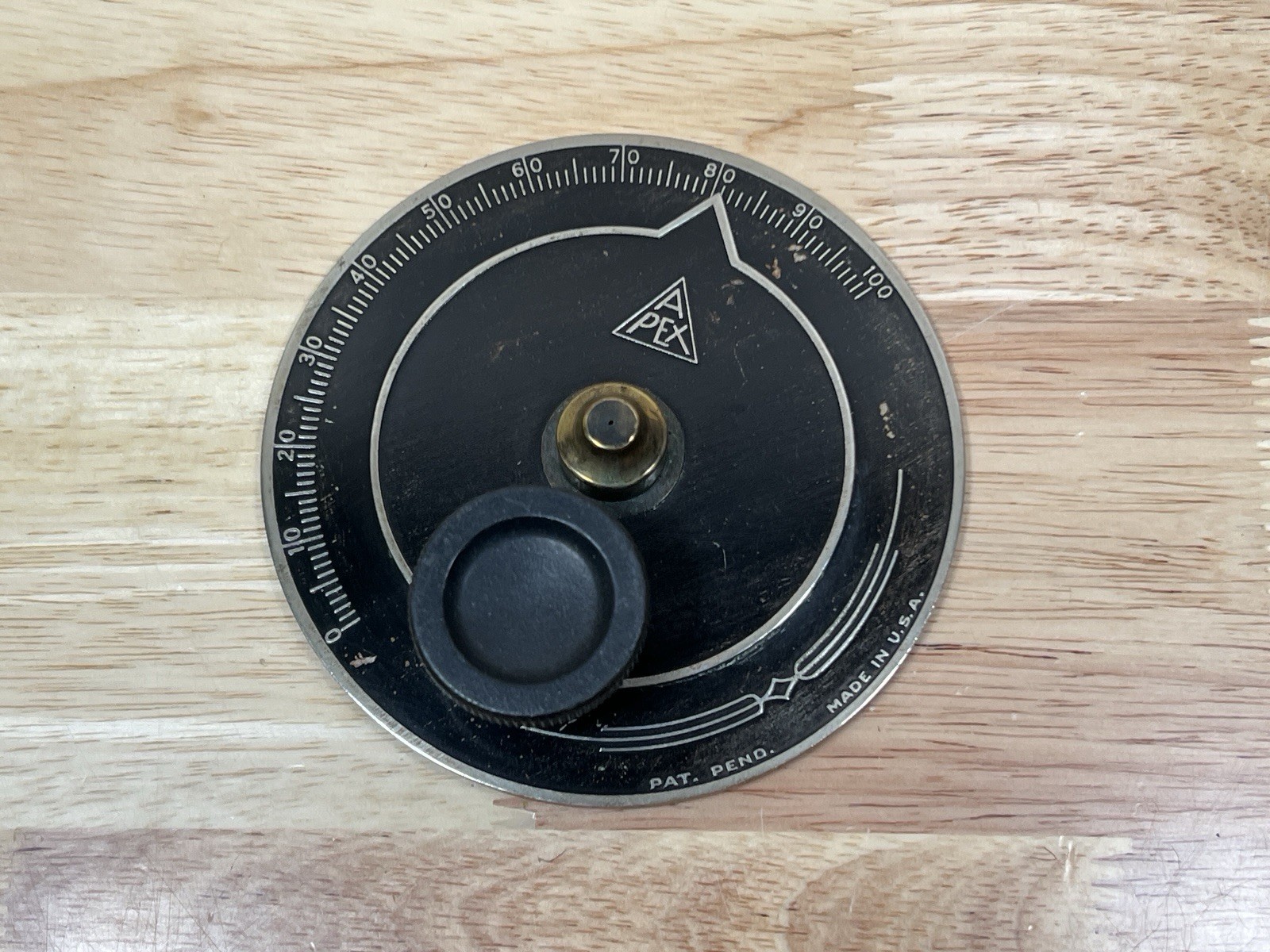 APEX Radio Vernier Dial HAM Vintage Radio 0-100 4” USA