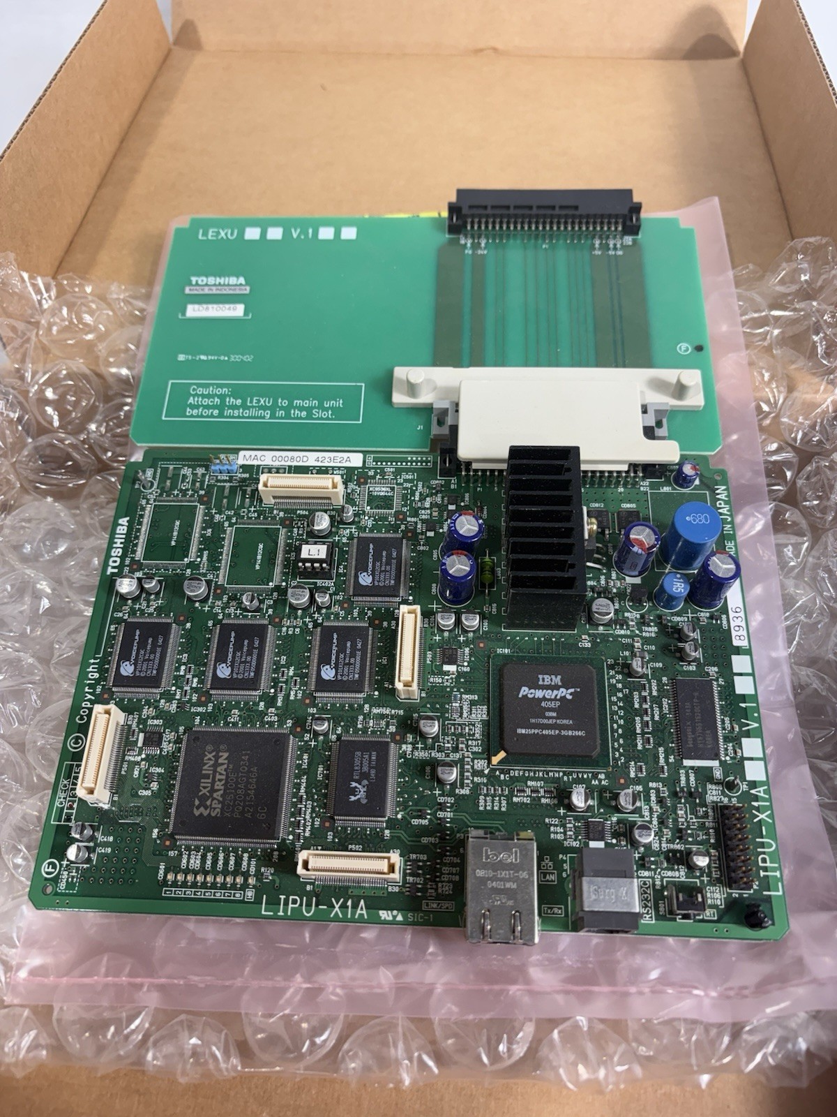 Toshiba LIPU-X1A 16-channel IP interface card NEW